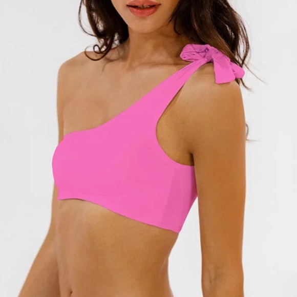 ALT Swim Sofia Over Shoulder Top Pink - Picture 1 of 6